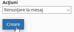 Actiuni de filtrare e-mail