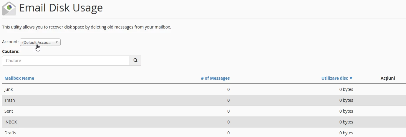 Selectare cond e-mail
