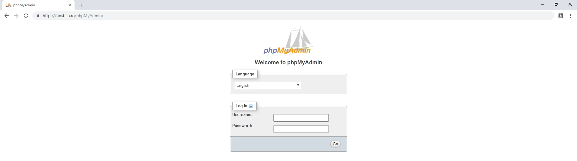 pristup phpMyAdmin