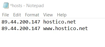 hosts file